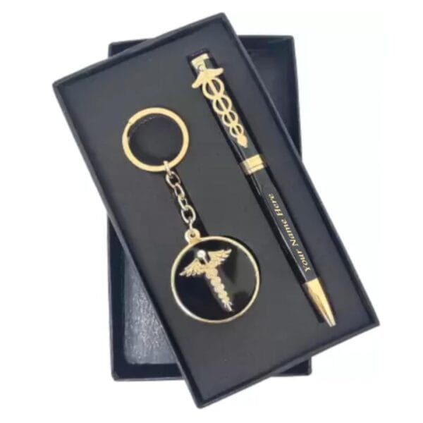 personalized pen set for doctor | doctor pen and keychain best doctor gift with personalized name | doctor day gift