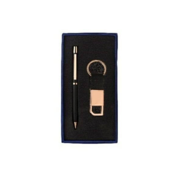 Vibrant 2 in 1 Black & Golden Finished Gift Set