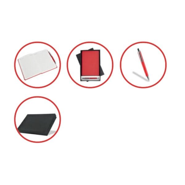Red Corporate Diary With Pen - Image 3