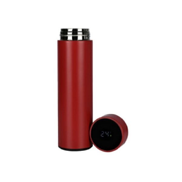 Honor Matte Red Temperature Bottle With 3 Steel Cups - Image 2