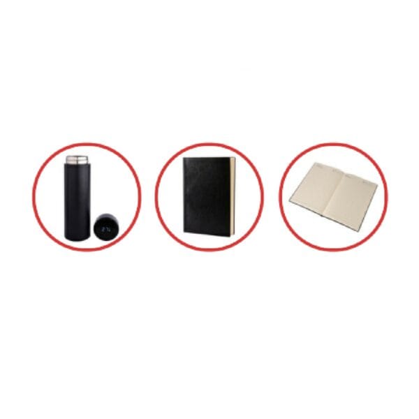 Impulse 3 in 1 Black Gift Set (Soft bound diary, Pen, Bottle) - Image 3