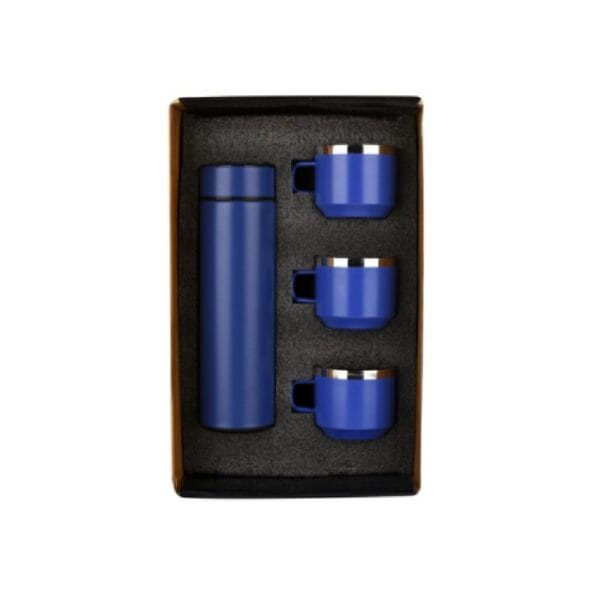 Wizard Matte Red Temperature Bottle With 2 Steel Cups
