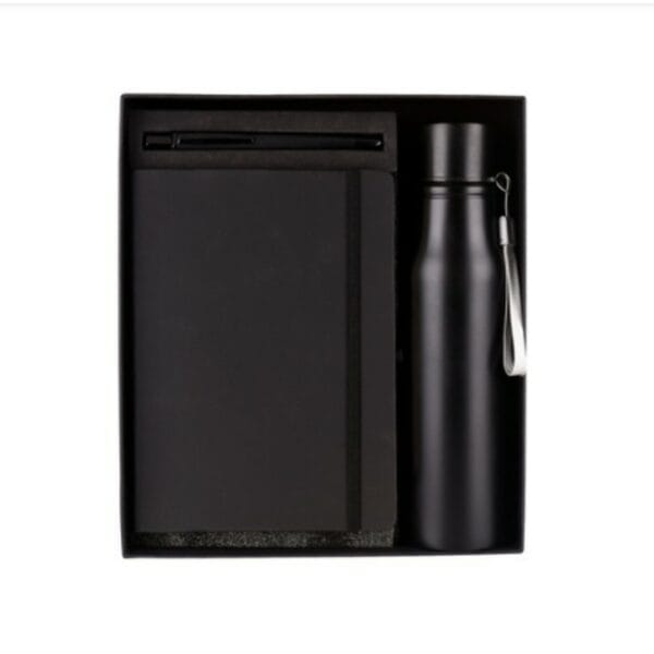 Treggen Black 3 in 1 Gift Set (Sipper Bottle, Pen, Diary)