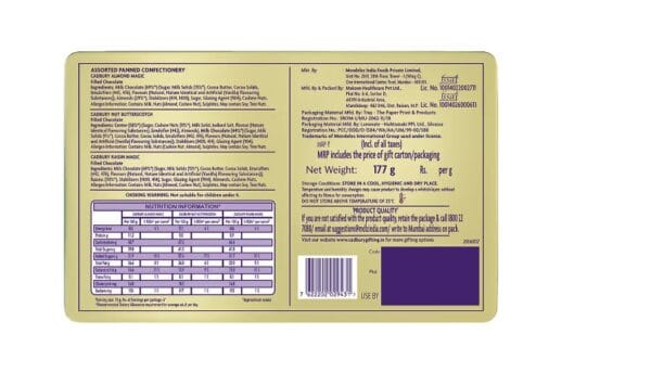 Cadbury Celebration Gift Rich Dry Fruit Collection Gift Box - Image 5