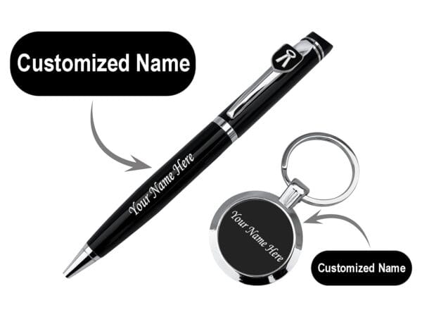 Personalized Advocate's Gift Set-Key-Chain, Black Water Bottle ,Pen ,Wallet & Diary-All items Personalize with Advocate Name for a Special Occasion-Ideal gift for law school graduates or lawyers. - Image 5