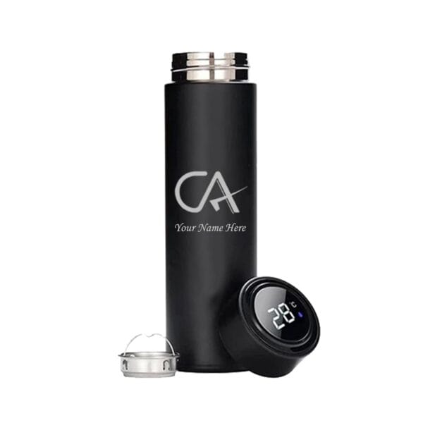 Personalized Stainless steel water Bottle with CA symbol & Name Engraved