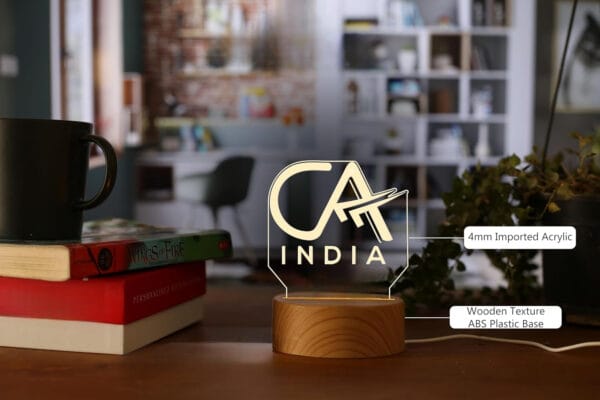 Personalized Name CA Chartered Accountant LED Table Lamp | Birthday Thank You Graduation Gifts for Company CA - Image 4