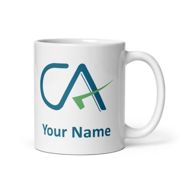 CA Personalized with Your Name Printed White Ceramic Coffee/Tea/Milk Mug -(300ml) (White) - Image 4