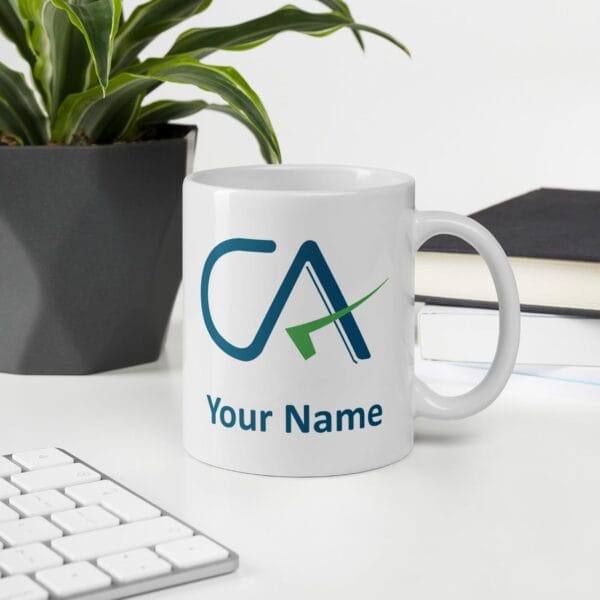 CA Personalized with Your Name Printed White Ceramic Coffee/Tea/Milk Mug -(300ml) (White) - Image 3