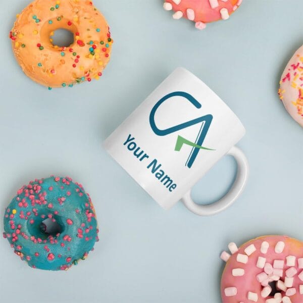 CA Personalized with Your Name Printed White Ceramic Coffee/Tea/Milk Mug -(300ml) (White)